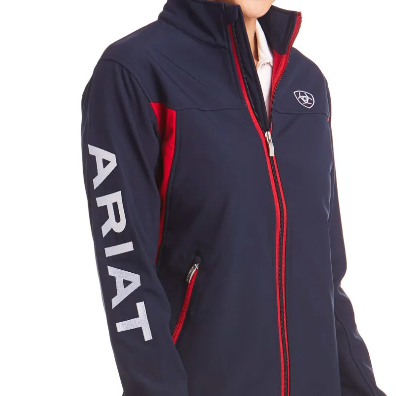 Ariat Womens New Team Softshell in Navy-3